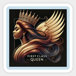 strong queen portrait Sticker